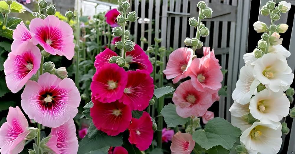 Beautiful Hollyhock Organic Flower Seeds