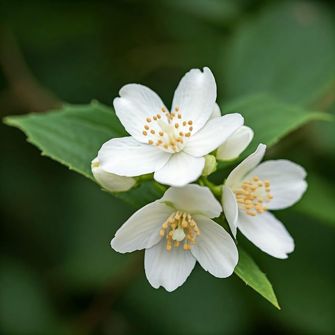 White Jasmine Jasminum spp. flower seeds for planting in bonsai pots and indoor gardens