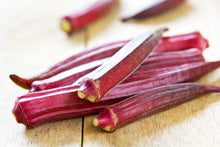 Seltene KochenFlowers Okra Red Burgundy Seeds for a reliable harvest in the Vegetable Garden