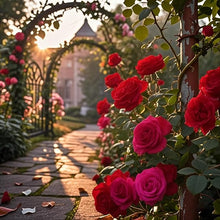 Red Climbing Rose Seeds for fast cover along a fence or wall