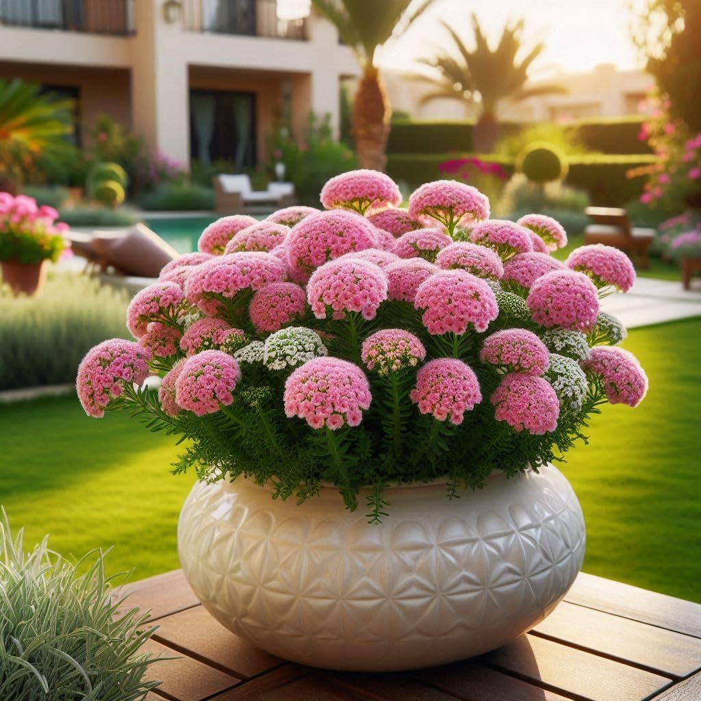 Flowersh������ubchen Rosa Alyssum (Lobularia maritima) for flower bed planting