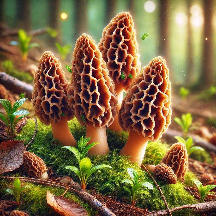 Germination Seeds, Morel Mushroom Spores, Spore Seed Growing Kit to Make Girls Gourmet  Ornamental Garden Plant Premium Quality Seeds
