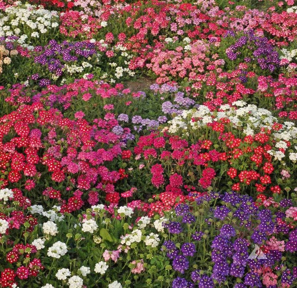 Verbena hybrida flower seeds for mixed color, long blooming, drought-tolerant gardens