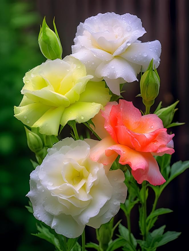 Eustoma Eustoma Grandiflorum Flower Seeds for Planting – Elegant Blooms for Garden Borders and Floral Arrangements