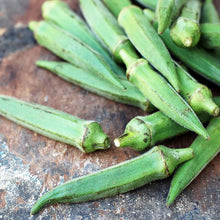Emerald Okra Seeds (Abelmoschus esculentus) known for warm-Season Planting