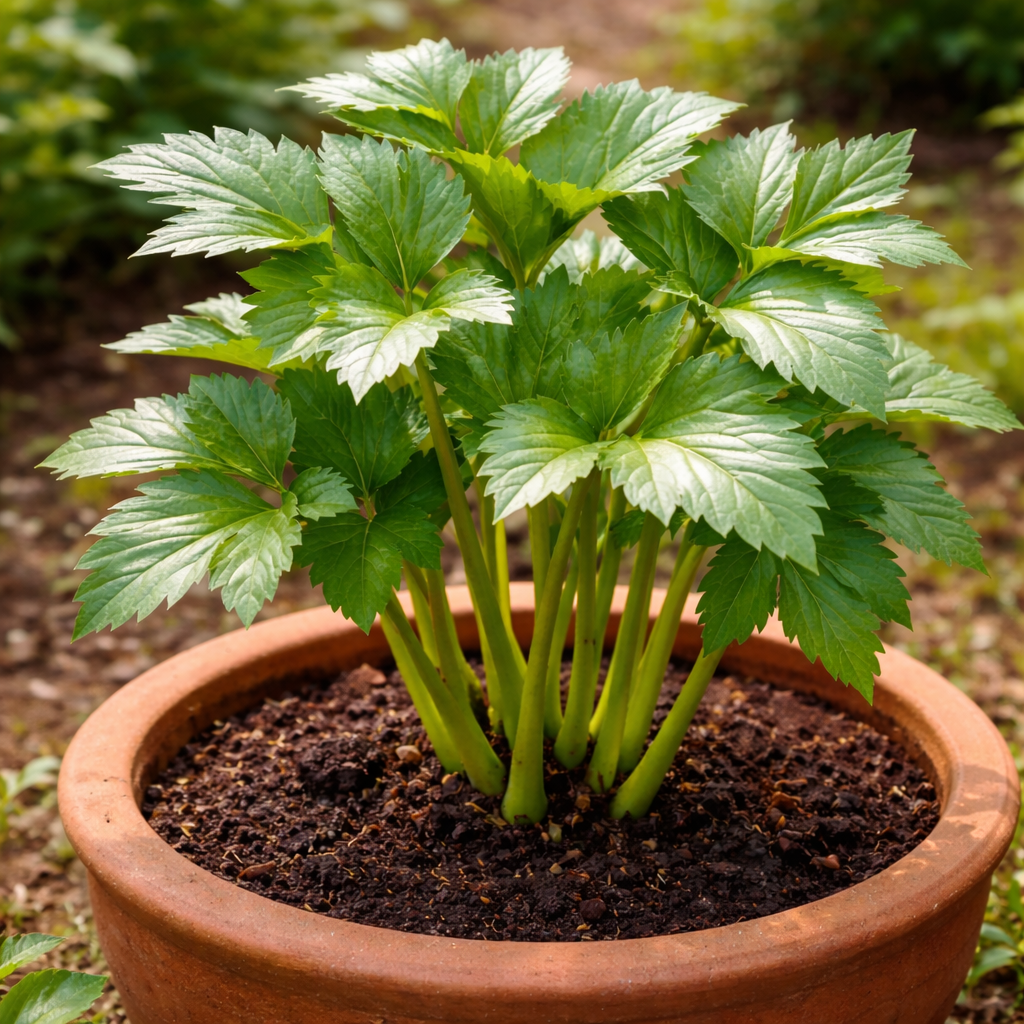 Ashitaba Seeds for Starter Plants, Expedited and Potted  Ornamental Garden Plant Premium Quality Seeds